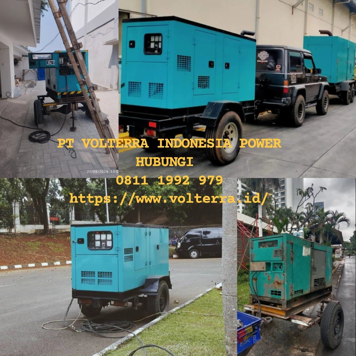 Unit genset mobile trailer siap kirim
